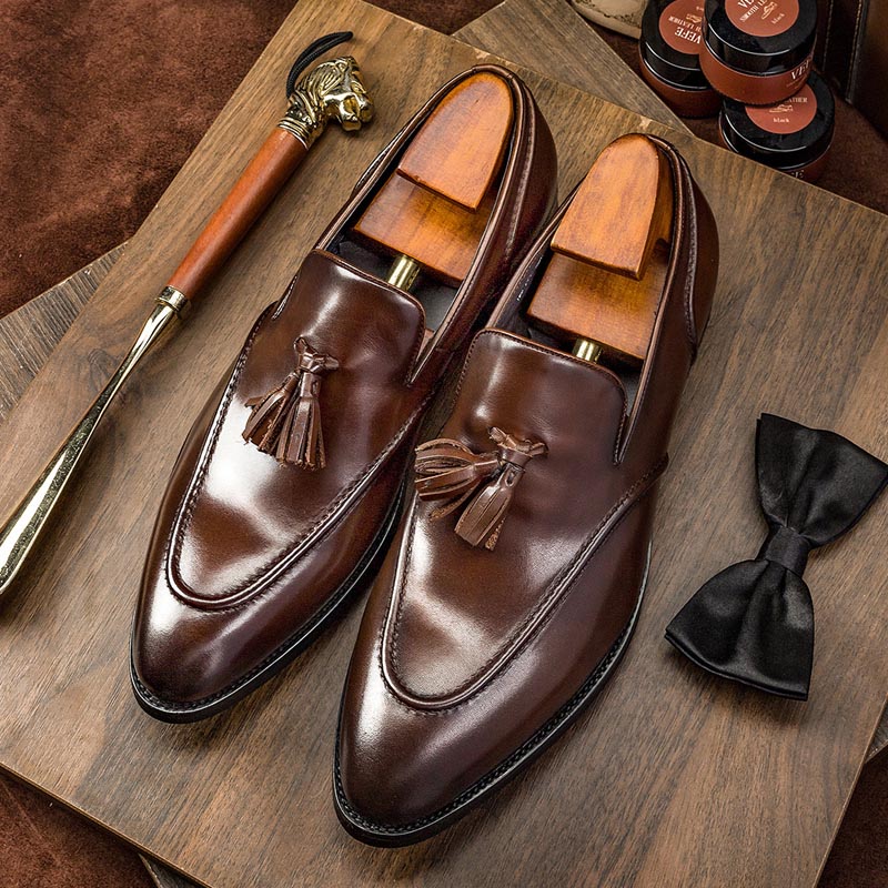 Business Casual Tassel Leather Shoes Men