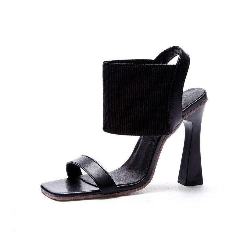 Sexy High Heel Elastic Strap Sandals For Women