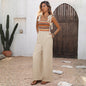 Womens Embroidered Patchwork Jumpsuit With Straps