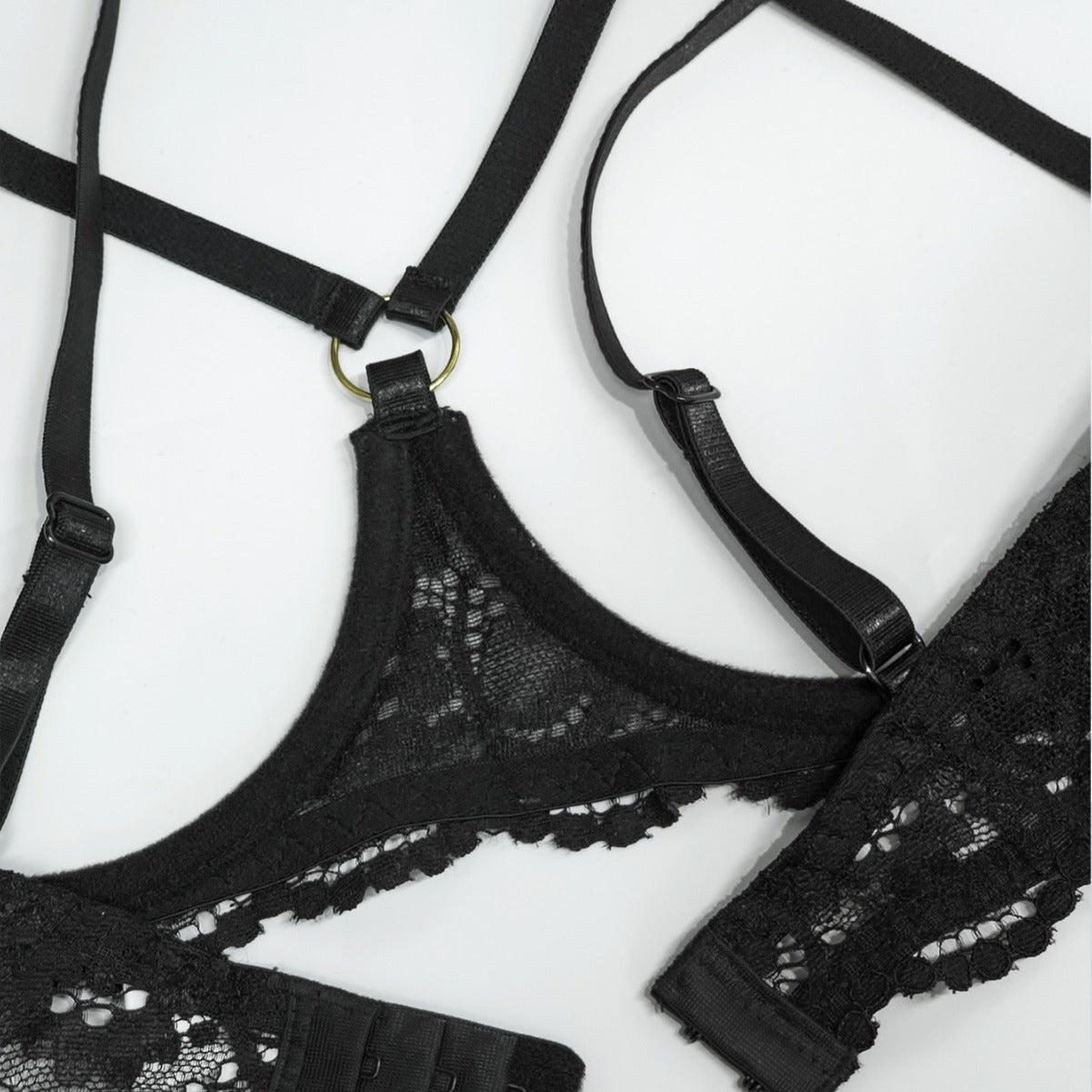 Sexy Lace Bralette Underwire Lingerie Set