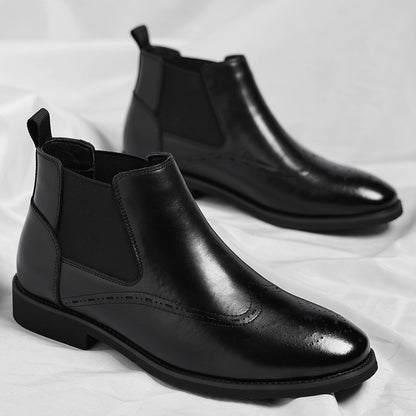 Fashion British Vintage Fleece-lined Boots For Men