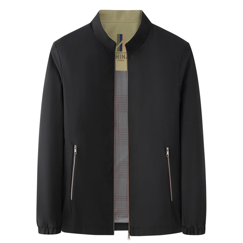 Versatile Casual Stand-collar Jacket For Spring And Fall