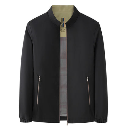 Versatile Casual Stand-collar Jacket For Spring And Fall