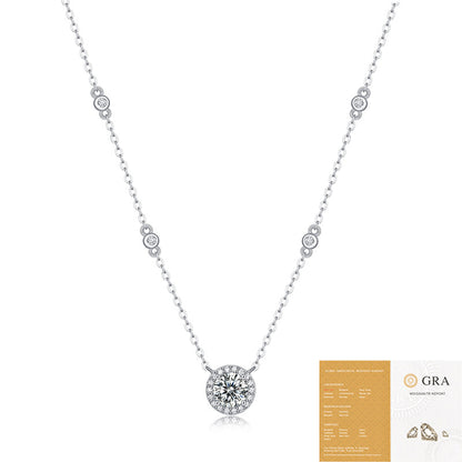 925 Silver Dot Starlight Pendant Fashion Clavicle Chain Does Not Fade