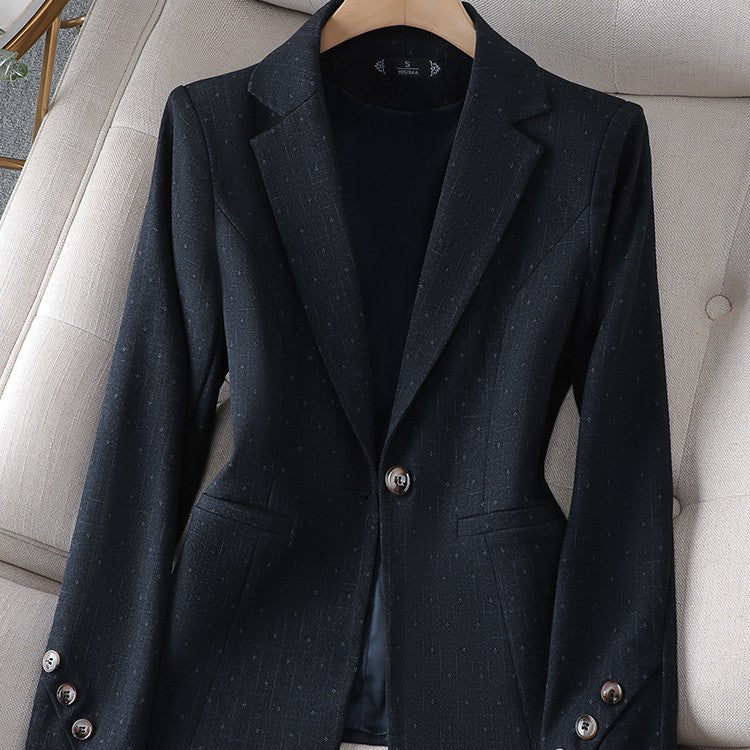 Women's Small Pink Checked Suit Jacket