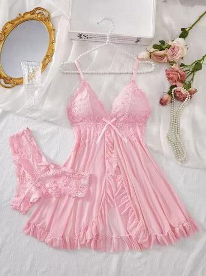 V-neck Lace Camisole Multi-color Set Sexy Lingerie