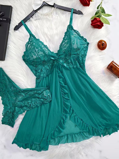 V-neck Lace Camisole Multi-color Set Sexy Lingerie
