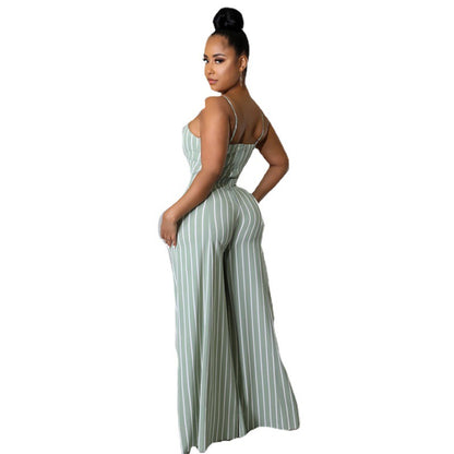 Elegant, Commuter-friendly High-waisted Milk Silk Pants Relaxed-fit Jumpsuit