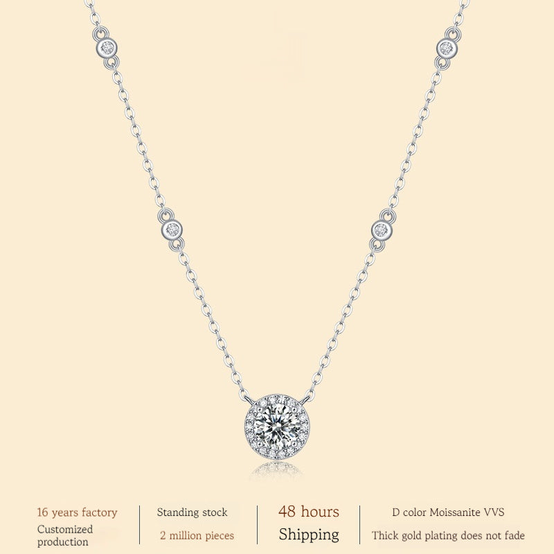 925 Silver Dot Starlight Pendant Fashion Clavicle Chain Does Not Fade