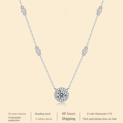 925 Silver Dot Starlight Pendant Fashion Clavicle Chain Does Not Fade