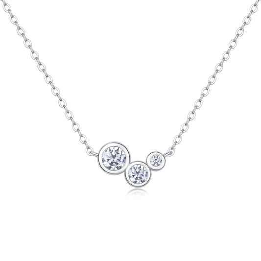 1White Dew - A Fashionable And Luxurious Diamond Jewelry Pendant Set With Moissanite S925 Sterling Silver Prohibit TikTok sales