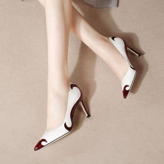 Small Niche High Heels With Pointed Toes And Thin Heels