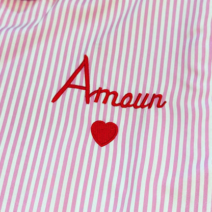 Womens Fashion Casual Embroidered Long-Sleeve Shirt