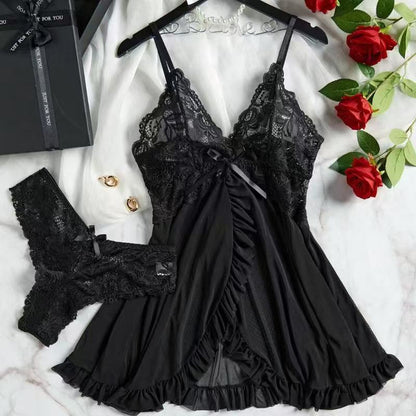 V-neck Lace Camisole Multi-color Set Sexy Lingerie