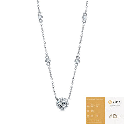 925 Silver Dot Starlight Pendant Fashion Clavicle Chain Does Not Fade