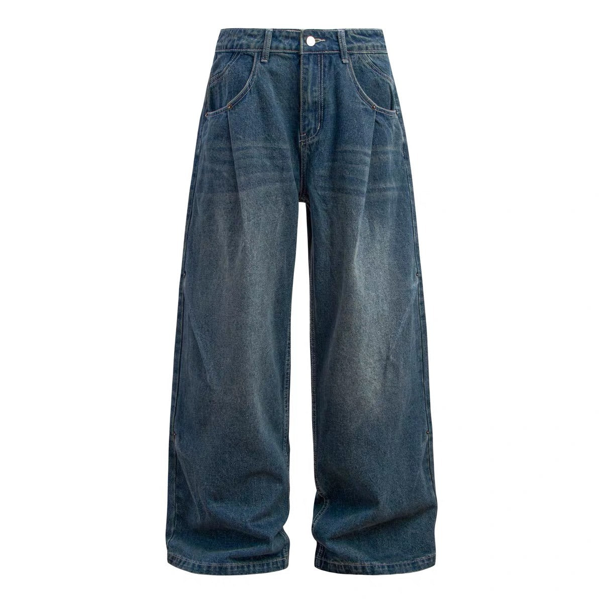 Light-blue Washed-in-wash-and-wear Jeans For Men That Go With Everything