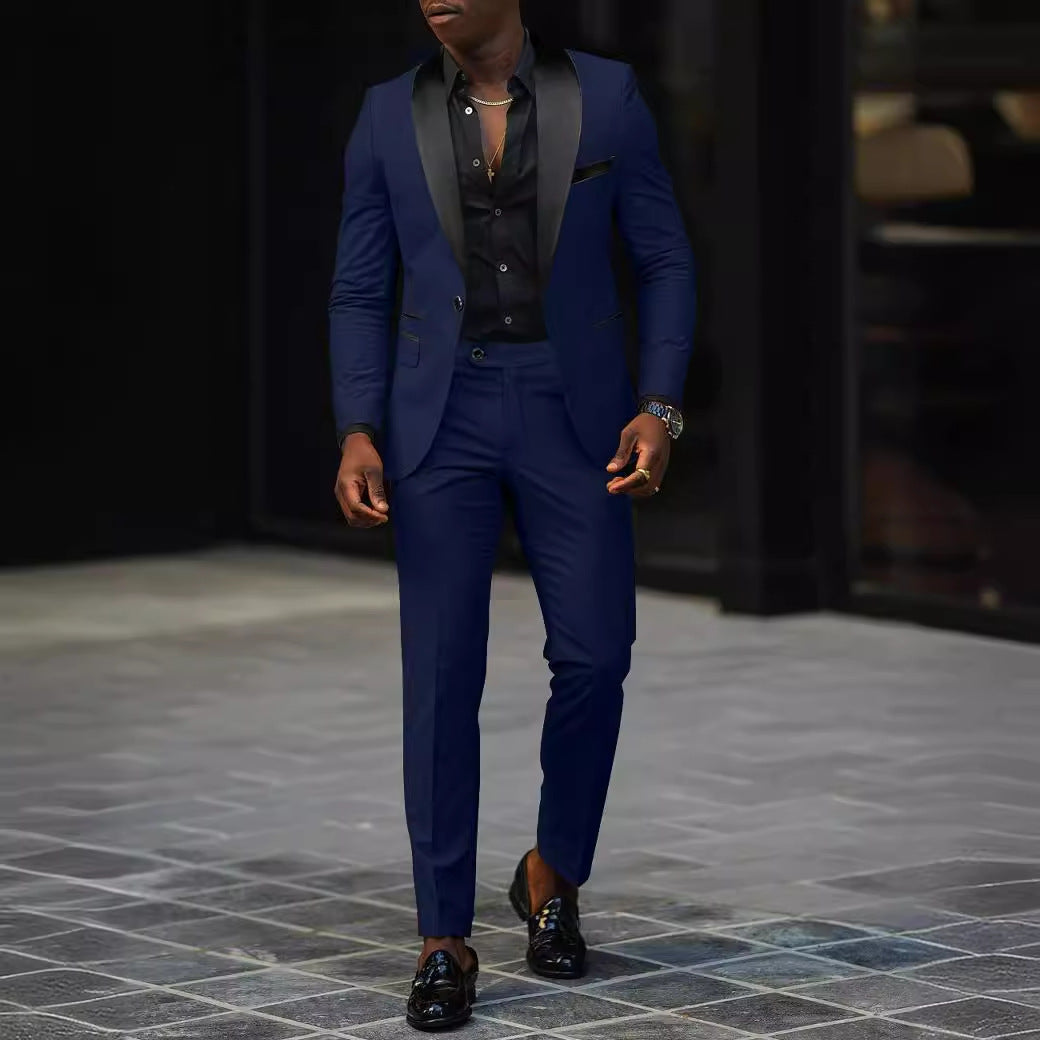 Men's Business Casual Suit Coat Trouser Suit